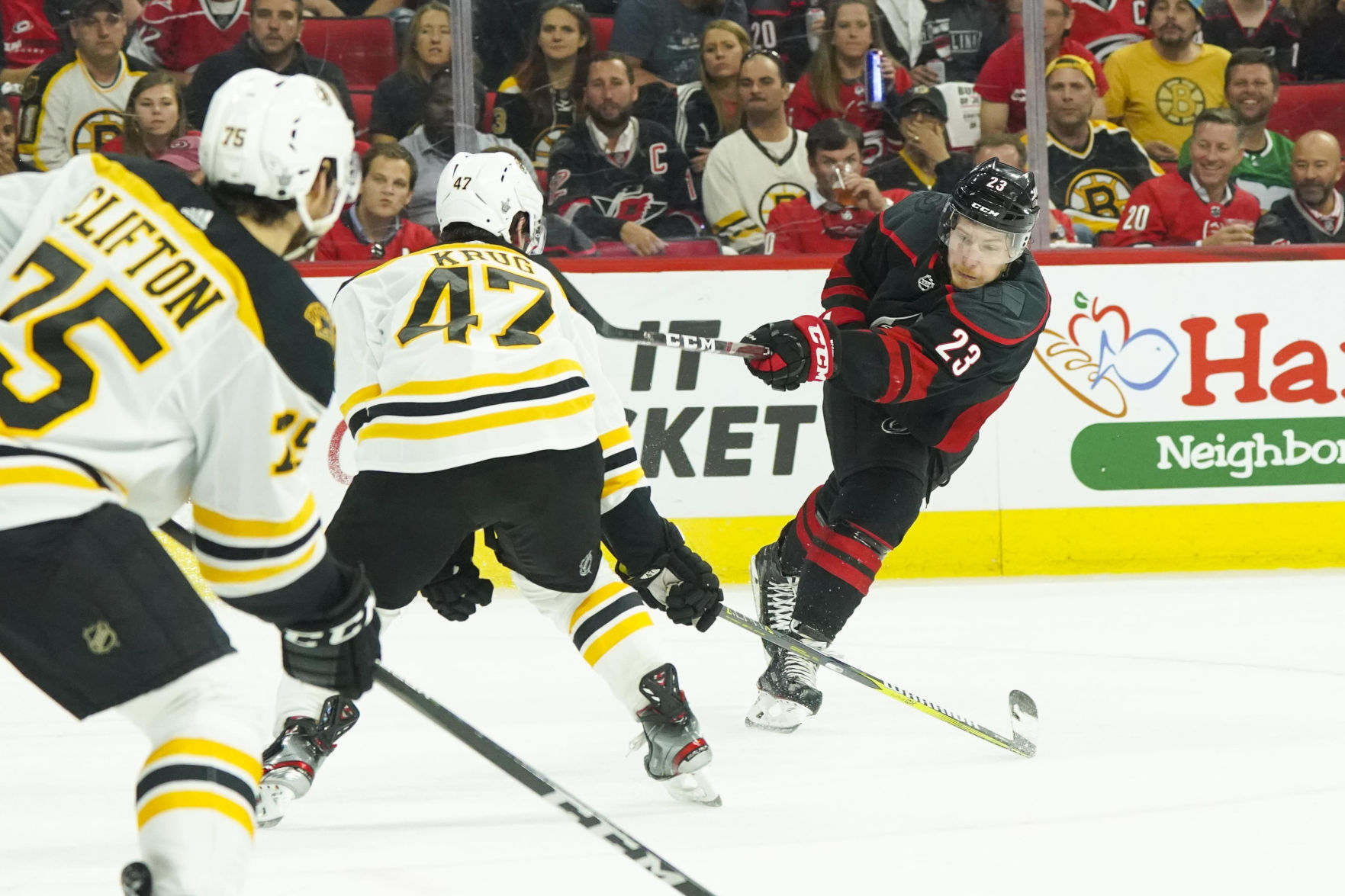 NHL: Stanley Cup Playoffs-Boston Bruins at Carolina Hurricanes